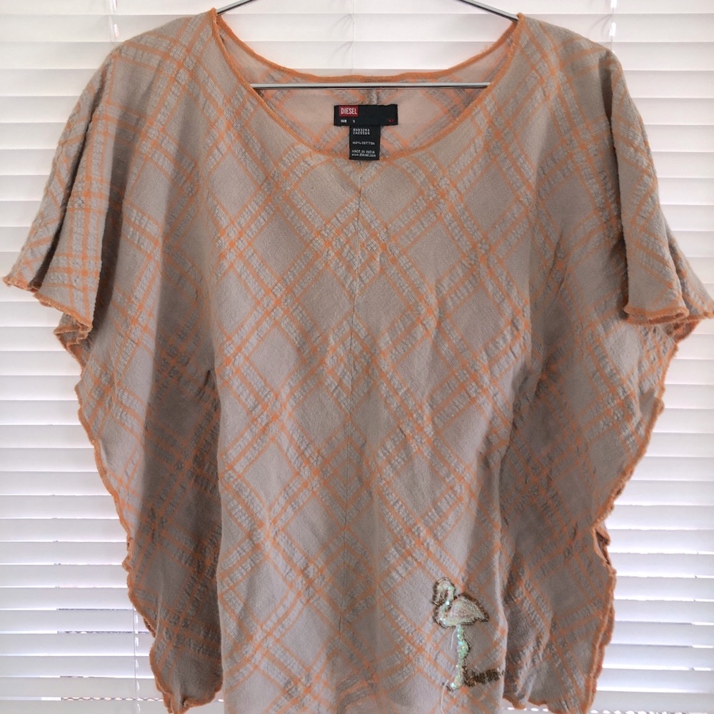 Diesel Poncho-Style Top, size small